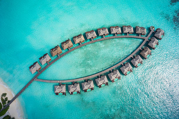 istock tropical island architecture topview aerial 470804117
