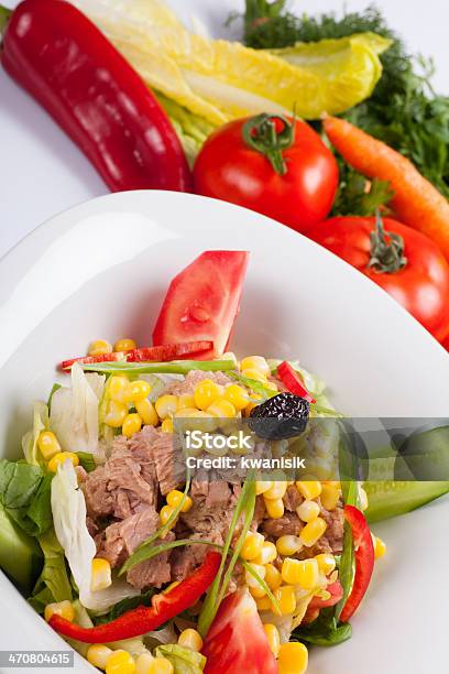 Insalata Di Tonno - Fotografie stock e altre immagini di Alimentazione sana - Alimentazione sana, Antipasto, Cibi e bevande
