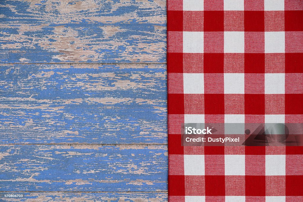 Patriotic Picnic Red white and blue picnic background Checked Pattern Stock Photo