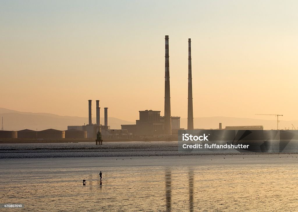 Sundown Over Poolbeg Towers /file_thumbview/28038238/1 Power Station Stock Photo