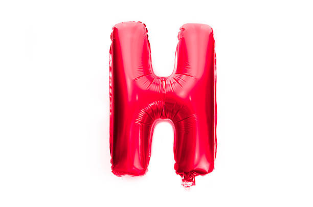 istock Letter H - red alphabet balloon 470808944