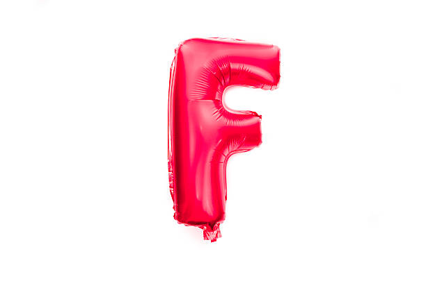 istock Letter F - red alphabet balloon 470808950