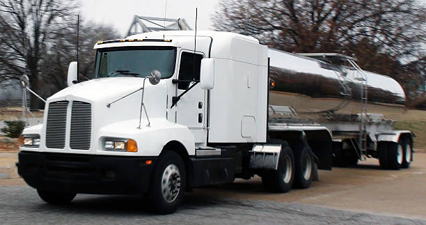 istock Fuel Tanker On The Road 470811412