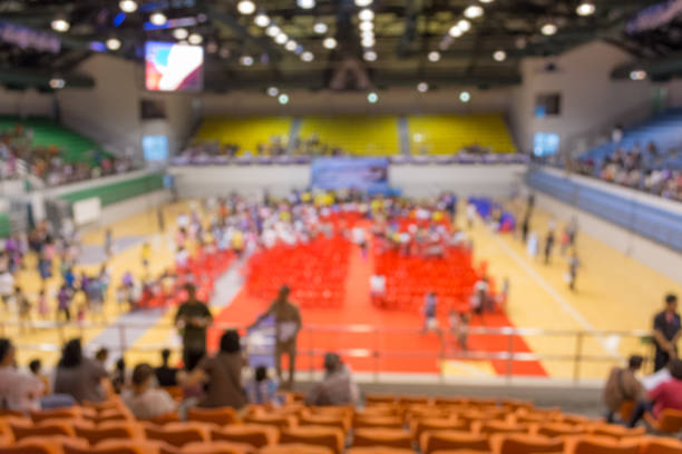 istock Blurred people in the public indoor stadium 470812064
