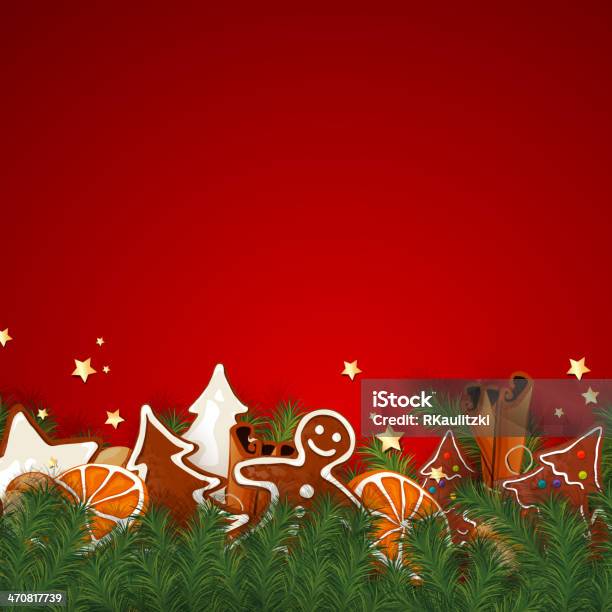 Vector Christmas Background Stock Illustration - Download Image Now - Backgrounds, Baked, Border - Frame