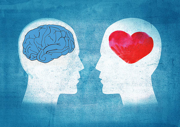 istock A graphic showing 2 heads one with a brain in one with heart 470819228