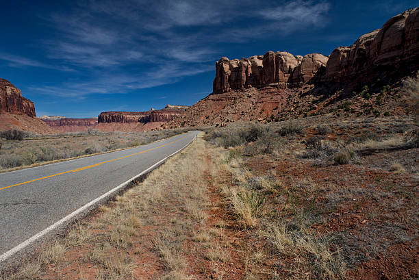 Road in Canyonlands National Park stock photo