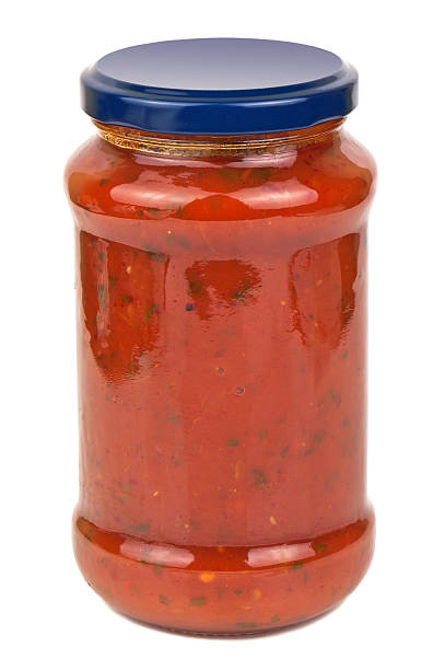 томатный sause в банку - tomato sauce jar стоковые фото и изображения