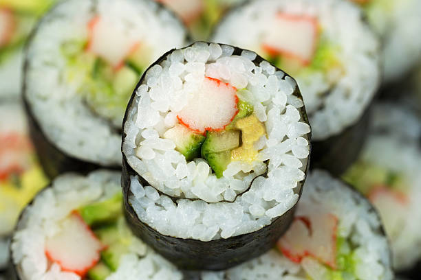 istock Macro Shot of California Sushi Roll 470826651