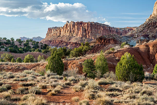 Cliffs in Capitol Reef National Park stock photo