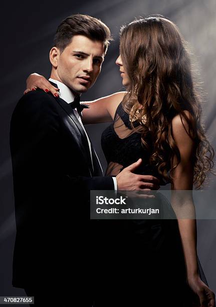 Sensual Portrait Of Cute Couple Stock Photo - Download Image Now - Women, Adult, Beautiful People