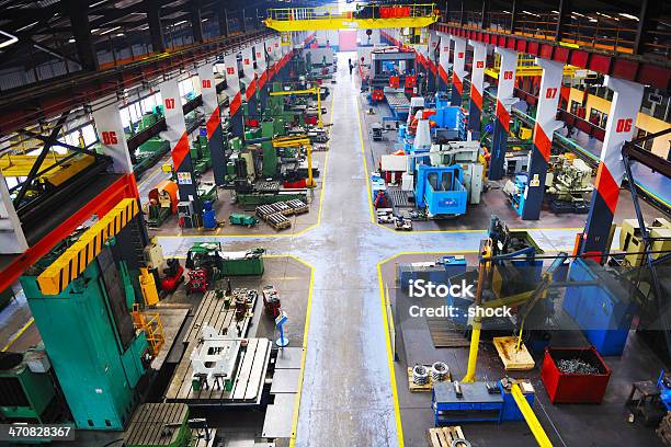 Metal Industy Factory Indoor Stock Photo - Download Image Now - Blue-collar Worker, Business, Car