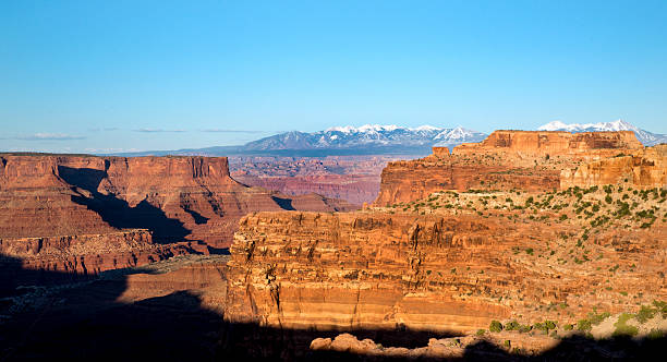 Sunset in Canyonlands National Park stock photo