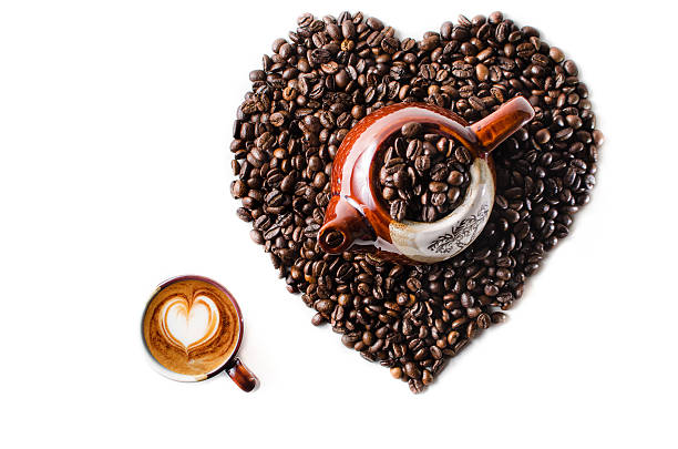 istock Coffe beans in the shape of a big heart 470828924