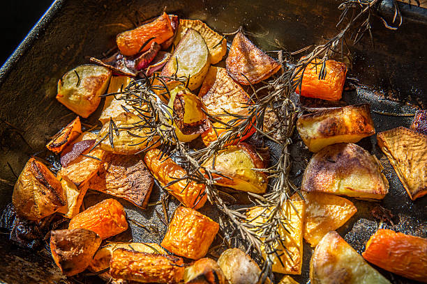 istock Roasted vegetables fresh from the oven 470831622