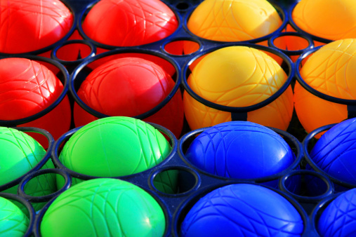 intensive coloured - coloured boccia-balls