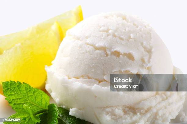 Lemon Sorbet Stock Photo - Download Image Now - Lemon Ice Cream, Citrus Fruit, Dessert - Sweet Food