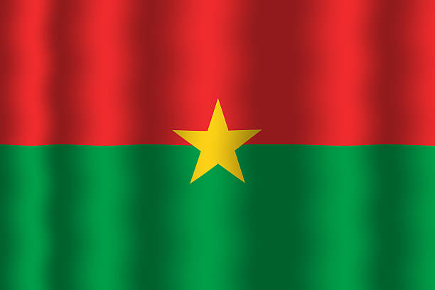 Waving Burkina Faso Flag