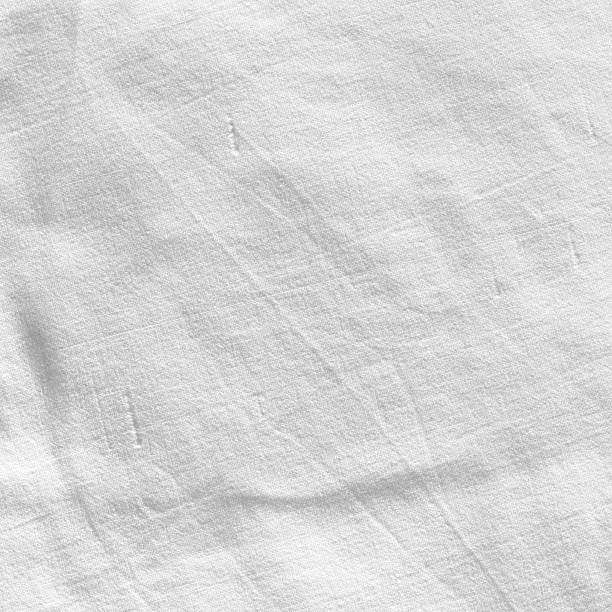 istock A blank white canvas texture with wrinkles and imperfections 470835050