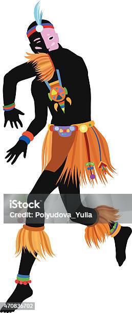 Ethnic Dance African Man Stock Illustration - Download Image Now - 2015,  Abstract, Adult - iStock