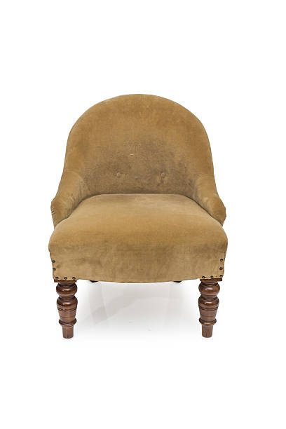 istock Antique Upholstered Chair Isolated on White Background 470837968