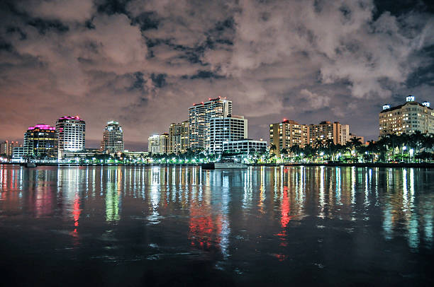 istock West Palm Beach at night - Florida 470839627