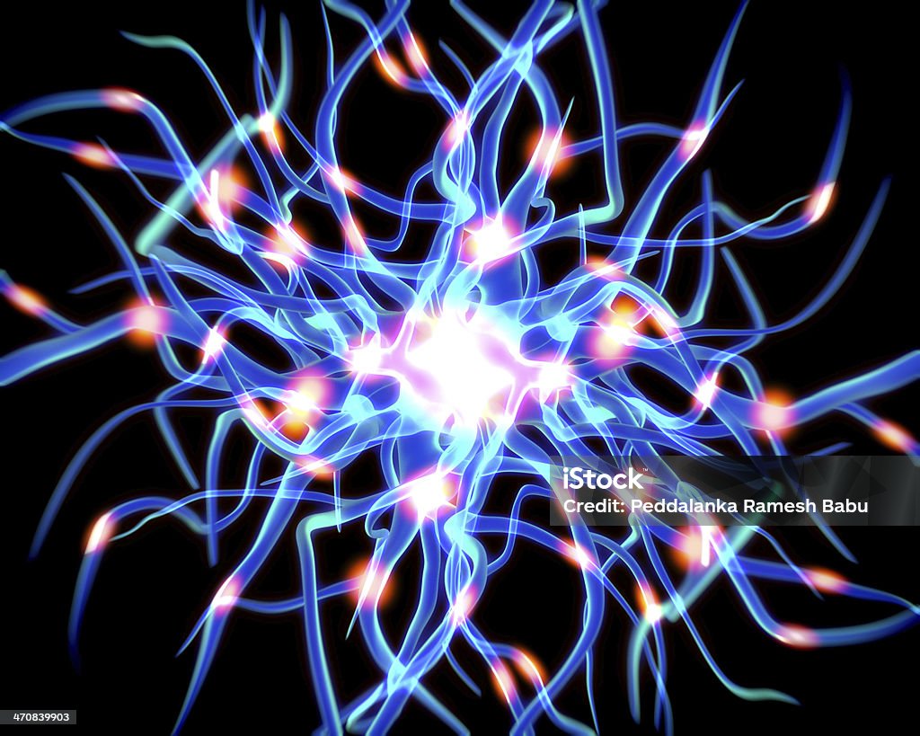 Nervenzelle oder neurons - Lizenzfrei Anatomie Stock-Foto