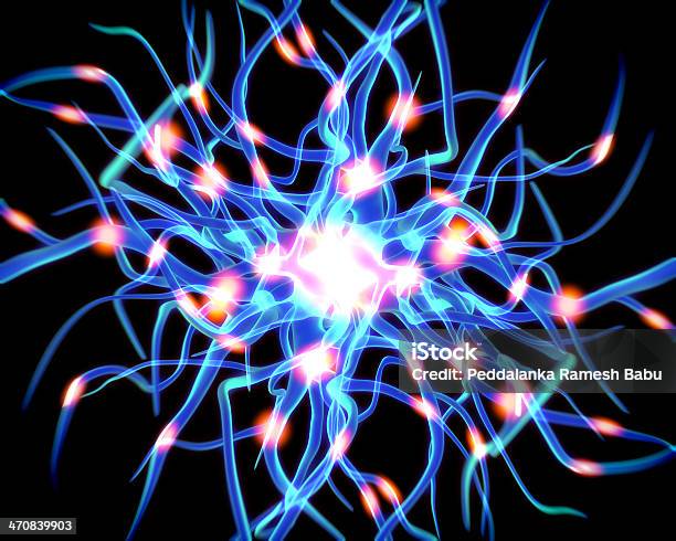 Cellula Nervosa O Neurons - Fotografie stock e altre immagini di Anatomia umana - Anatomia umana, Ansia, Appassito