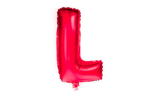 istock Foil alphabet balloon letter L 470841484