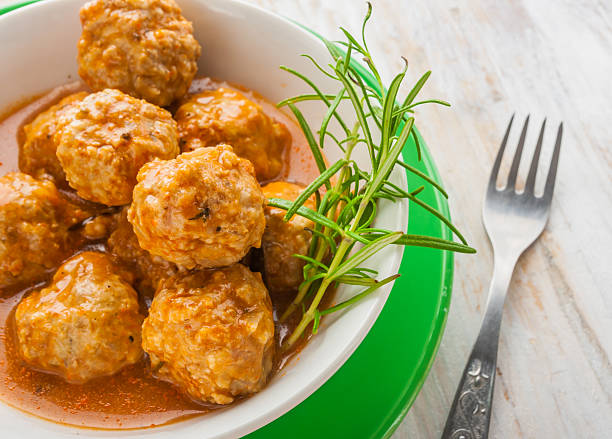 istock Bowl with meatballs and tomato sauce 470841770