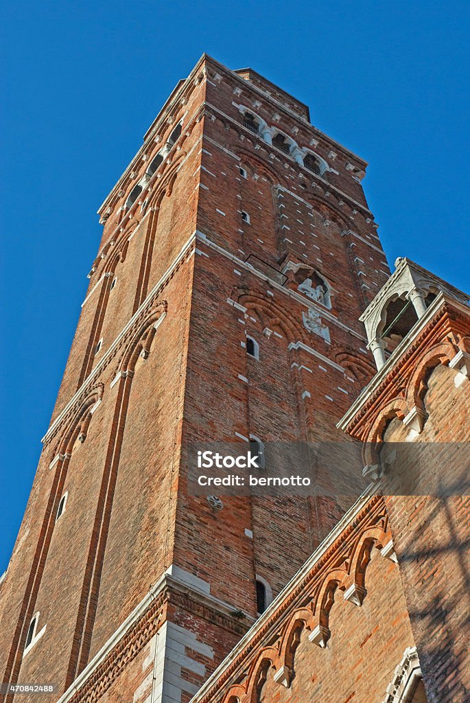 Bell tower Venice, Italy, Saint Polo church bell tower 2015 Stock Photo