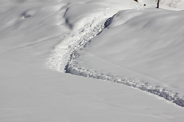 istock To leave one's marks, Track in Snow, Footprints, Winter Scenery 470848715