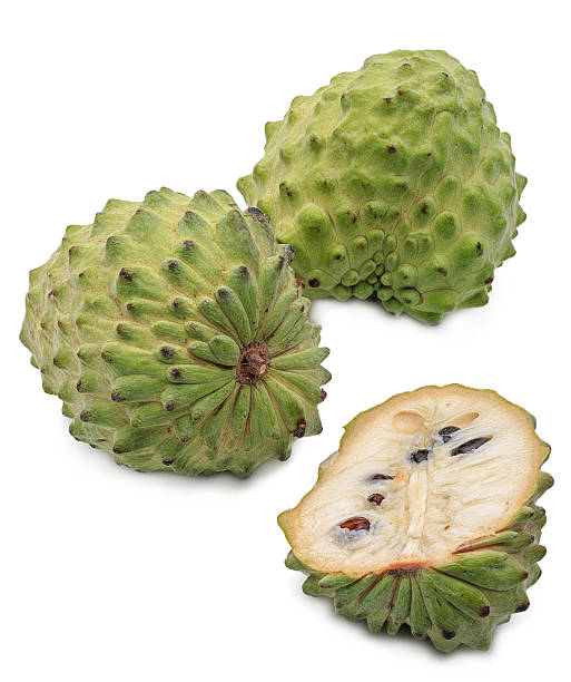 istock Custard apple isolated on white background,annona 470849108
