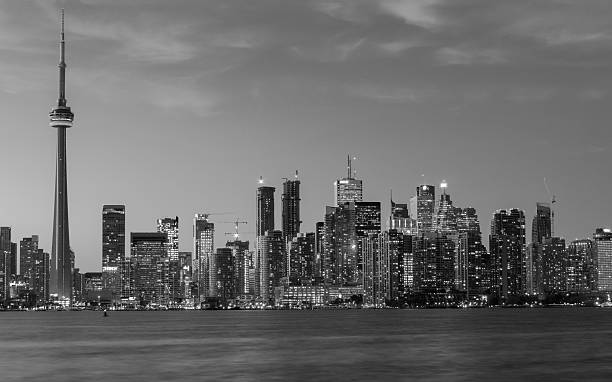 istock Downtown Toronto in Black and White 470849397