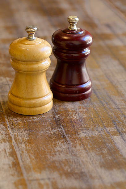 istock Wooden salt and pepper shakers 470849506