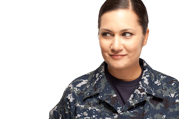 istock Female sailor looking away 470850324