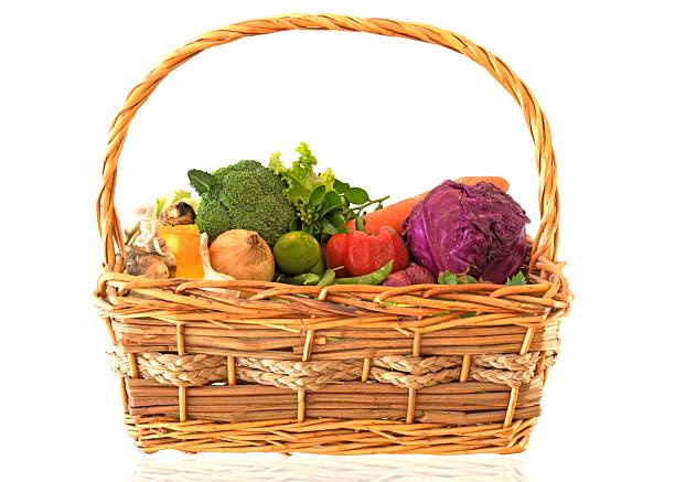 istock fresh Vegettable in the Basket 470851180