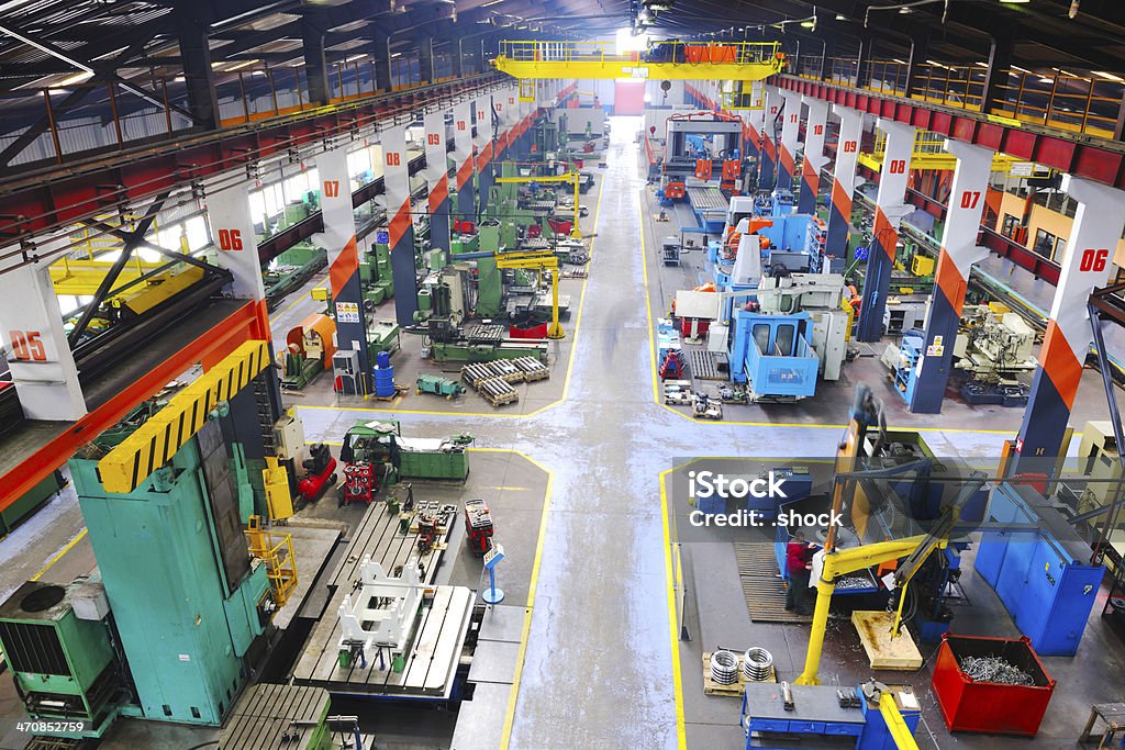 Metall industy Fabrik innen - Lizenzfrei Fabrik Stock-Foto