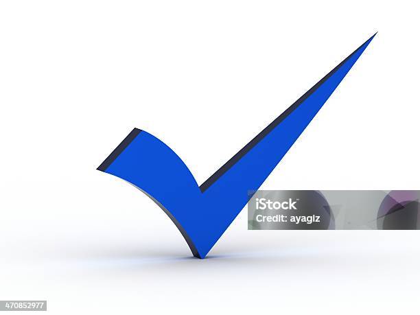 Blue Checkmark Stock Photo - Download Image Now - Activity, Agreement, Asking
