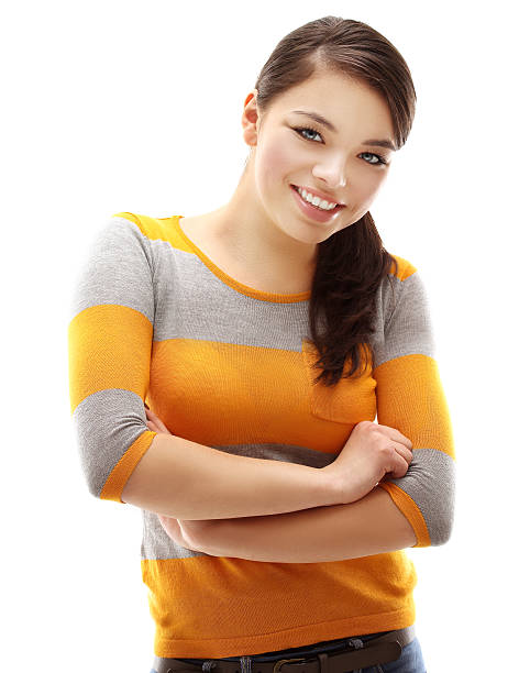 istock Beautiful girl.White background 470855359