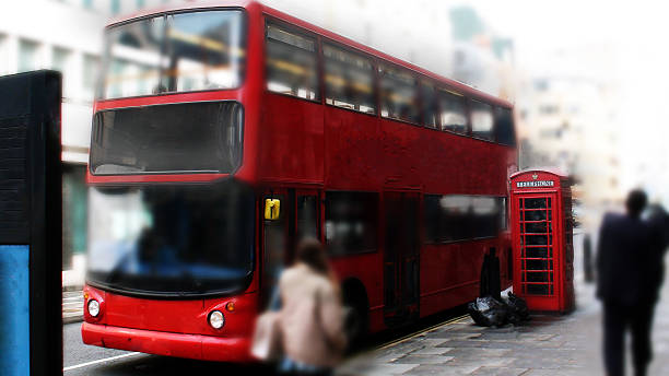 istock Traditional British Double Decker Bus  London,England 470855608
