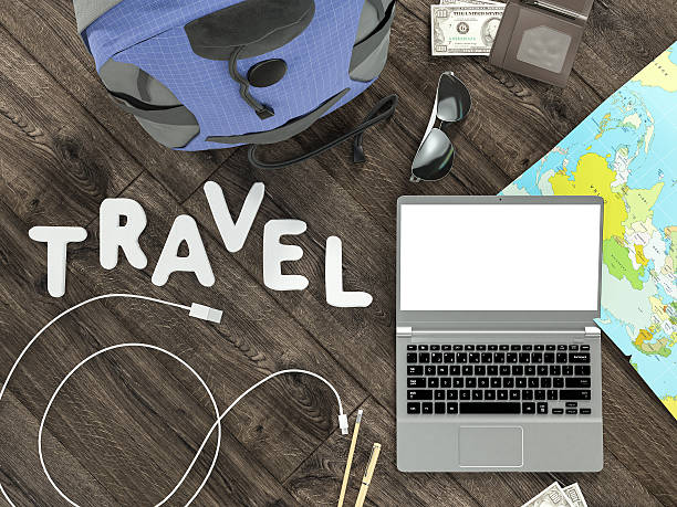 istock Travelling mockup business template. 470858160