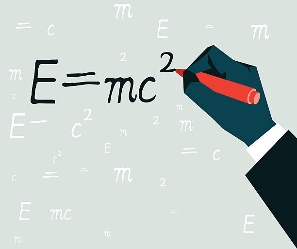 ilustrações, clipart, desenhos animados e ícones de e = mc2-ilustração - mc2