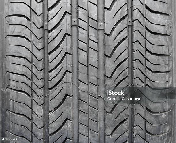 Car Tires Texture For Background Stock Photo - Download Image Now - 2015, Black Color, Car