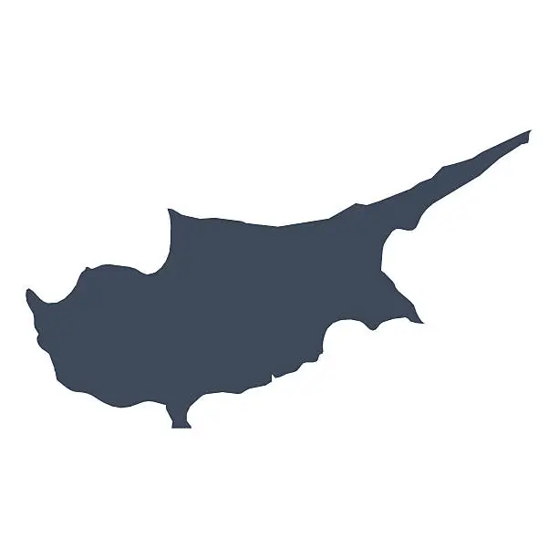 Vector illustration of Cyprus country map