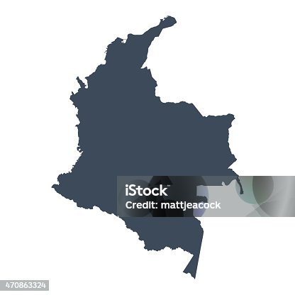 istock Colombia country map 470863324
