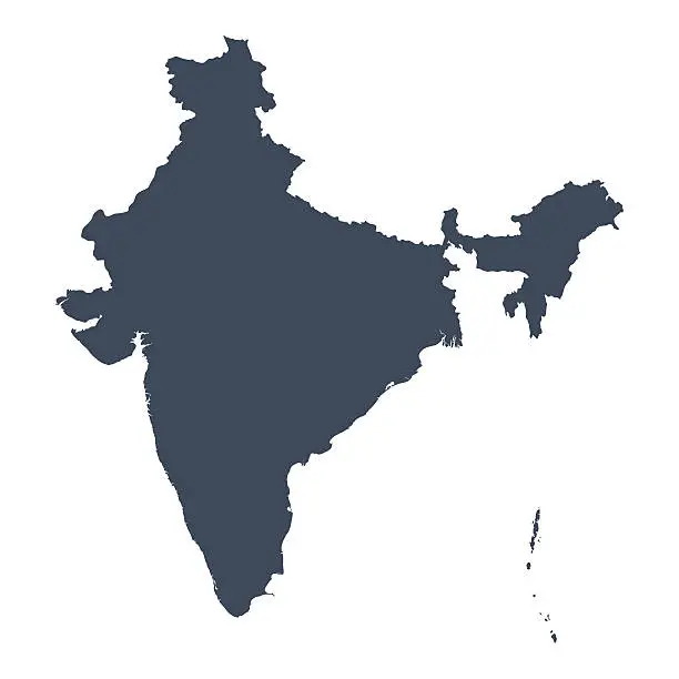 Vector illustration of India country map