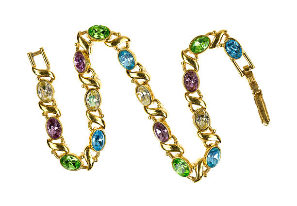 istock Costume gemstone jewelry bracelet 470863925