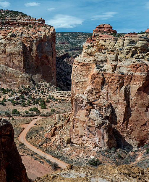 Road Through a Canyon stock photo