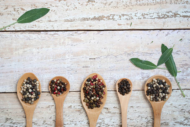 istock Peppercorns on Wooden Spoons 470866264